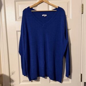 Croft & Barrow Royal Blue V-Neck Sweater